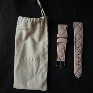 Michele Quilted Silicone Watch Straps 18mm